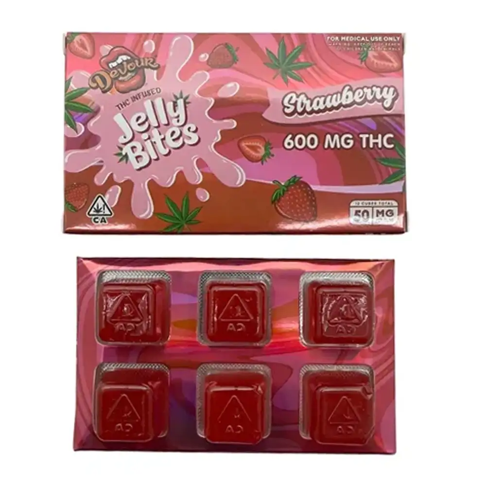 Devour Jelly Bites 600mg - Strawberry - Image 2