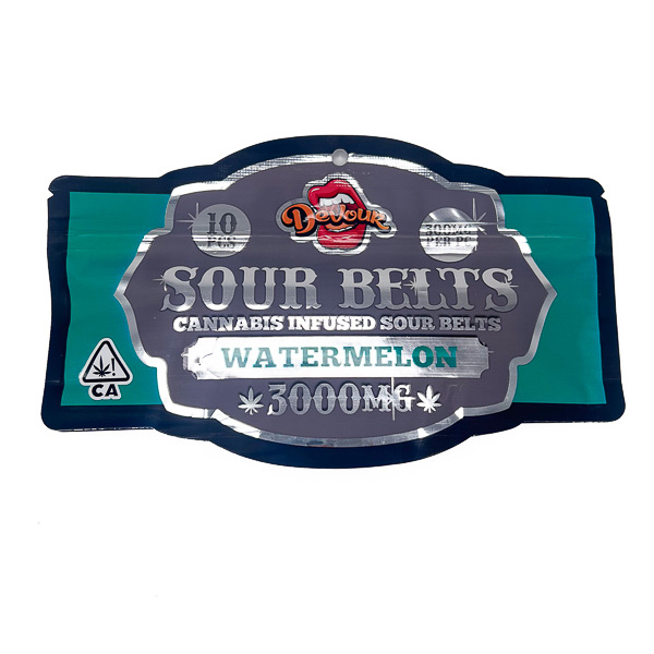 Devour Sour Belts 3000mg - Watermelon - Image 2