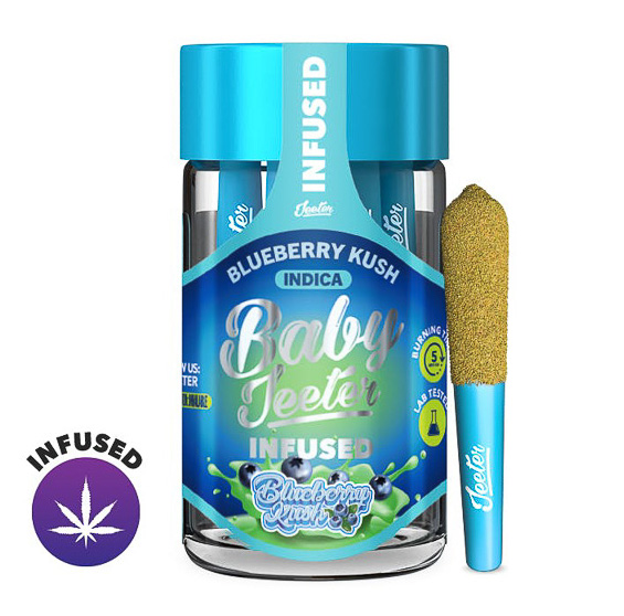 Baby Jeeter Pre-Roll - Blueberry Kush – 2.5g 5 Pack