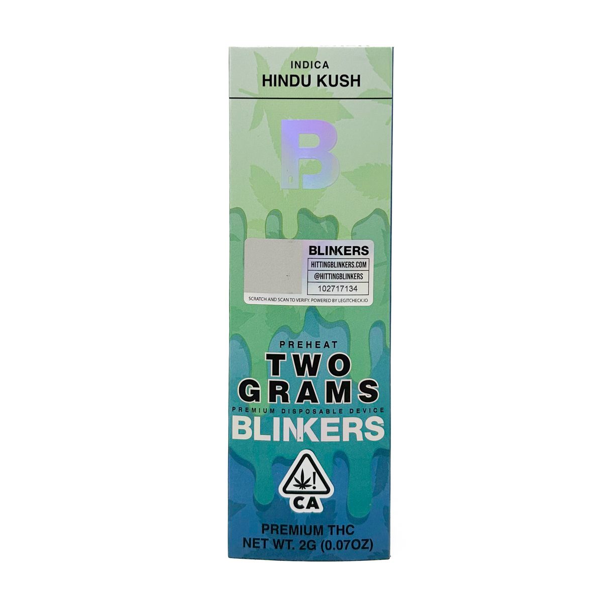 Blinkers Disposable Vapes (2G) - Hindu Kush - Image 2